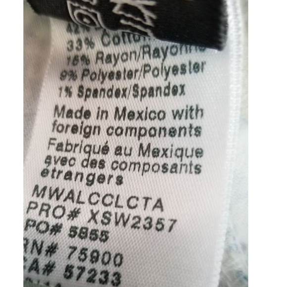 Big Star Buckle Turquoise Gray Green Floral Women's Jean's 24 - Picture 5 of 5